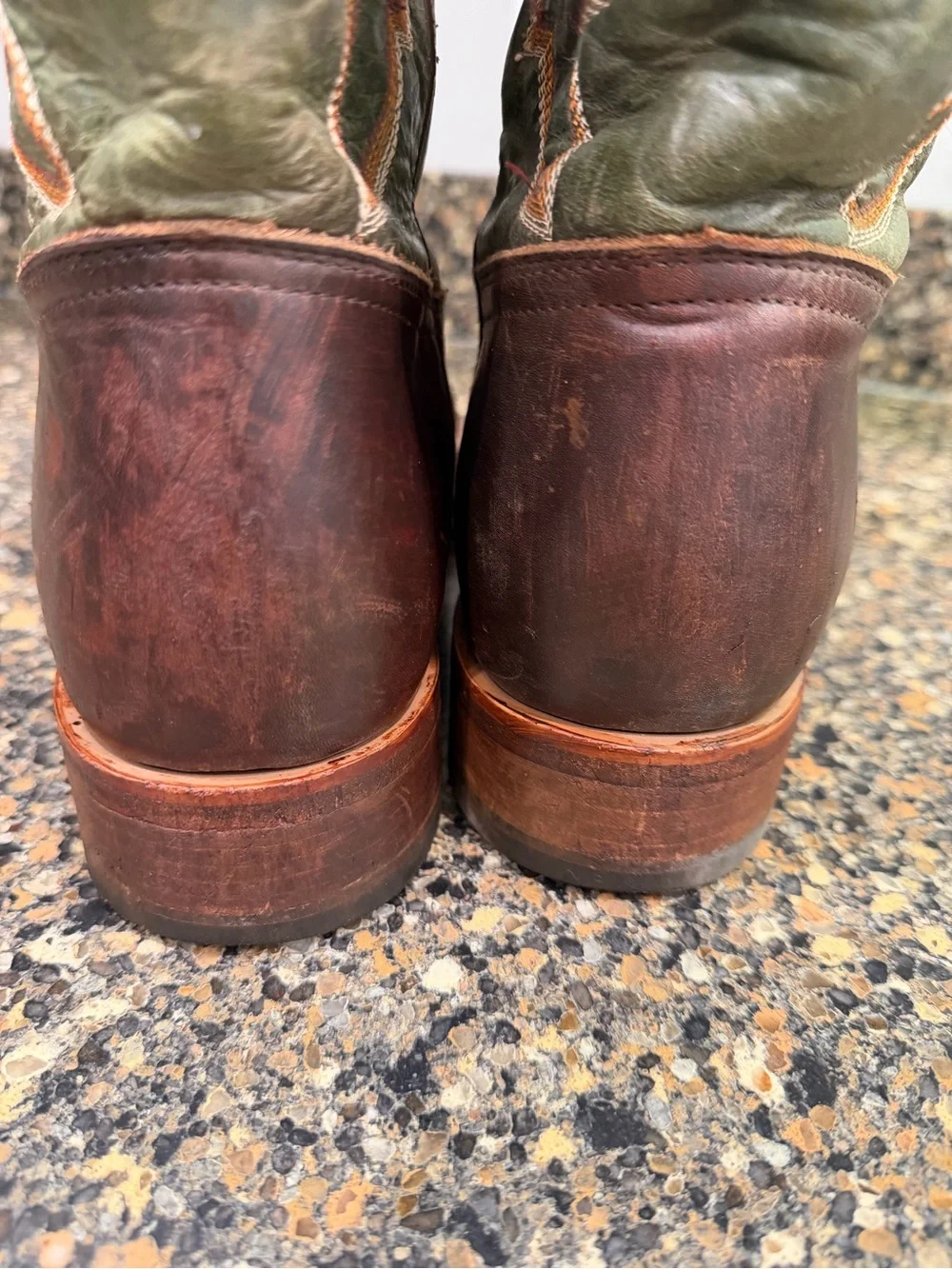 Men's Cody James 10.5 Brown and Olive Western Cowboy Boots